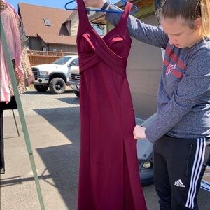 Prom/wedding dress burgundy